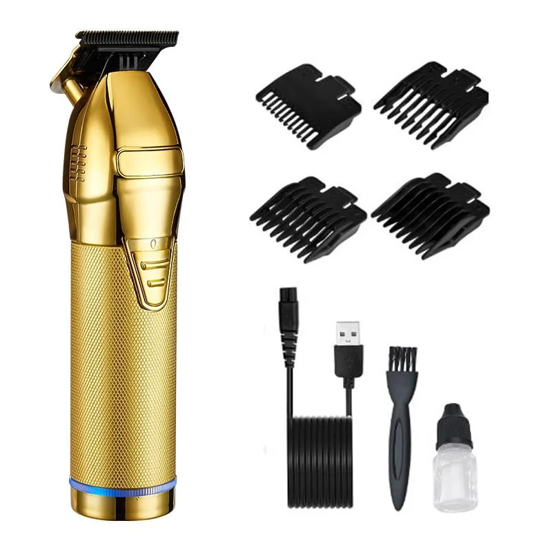 Next-Generation GLESVOWIO Pro Hair Clipper Electric Professional Trimmer for Men Cordless Rechargeable Shaver Barber Cutting Machine T Styling Gold Powerful