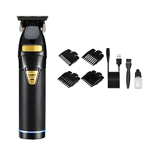 Pure GLESVOWIO Pro Hair Clipper Professional Trimmer Electric for Men Cordless Rechargeable Shaver Barber Cutting Machine T Styling Black Healthy