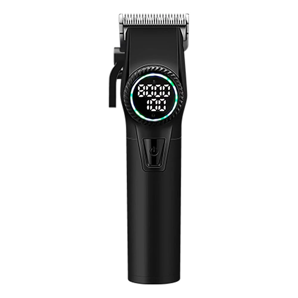 Trusted Professional Cordless Hair Clippers for Men - 8000RPM High Speed Motor with Stainless Steel Blades Barber Kit with USB Fast Charging LCD Display 4 Top-Quality
