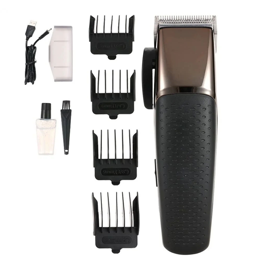 Comfortable GLESVOWIO Pro Hair Clipper Men's Hairdresser Professional Adjustable Gradient Electric Push Shear USB Rechargeable V686 Gun Color Luxury