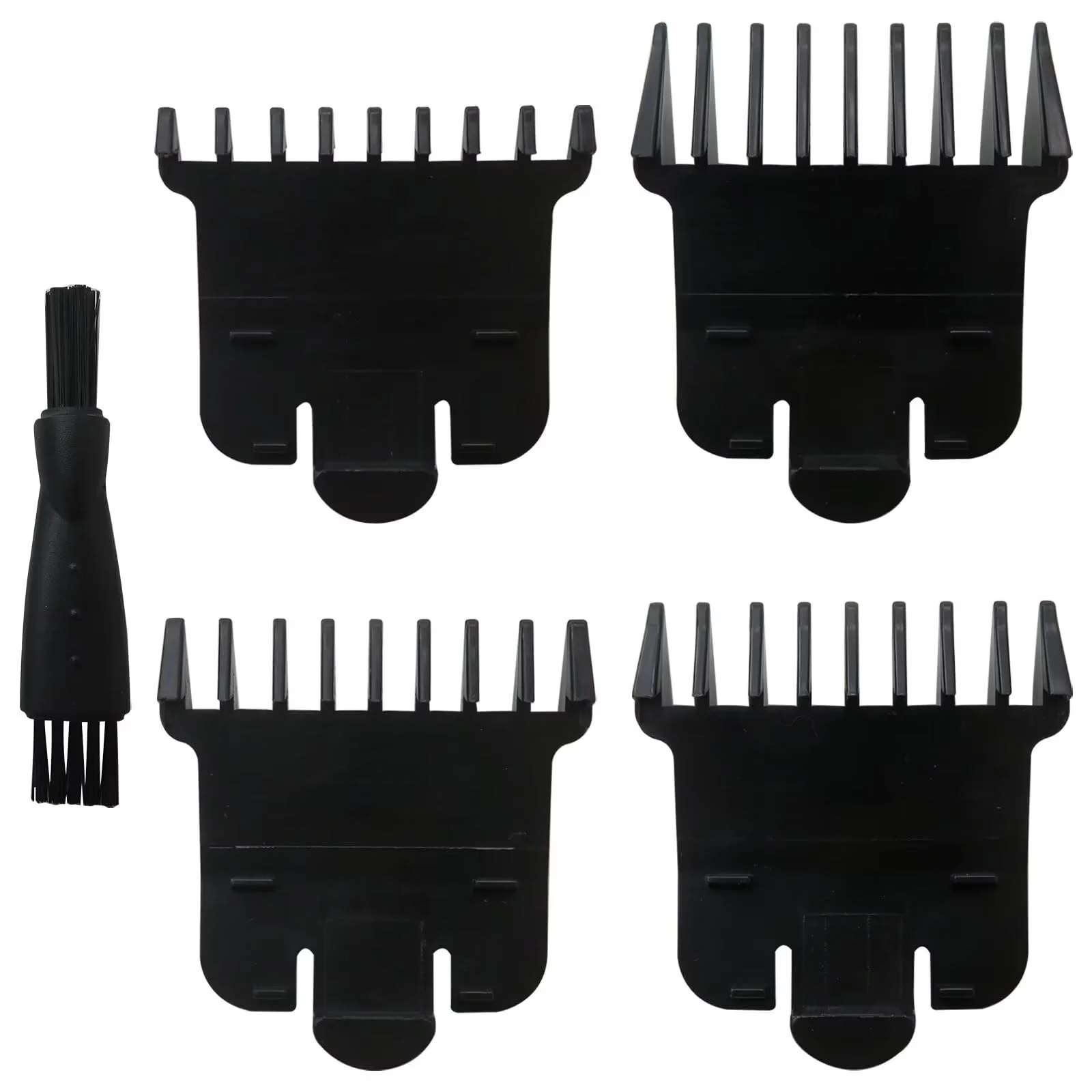 Efficient Trimmer Guards Cutting Lengths from 1 32 -3 8 Inch for Andis T Outliner 04710 04521 Blade Snap-on Attachment Combs Set 5 Pcs Black Premium Material