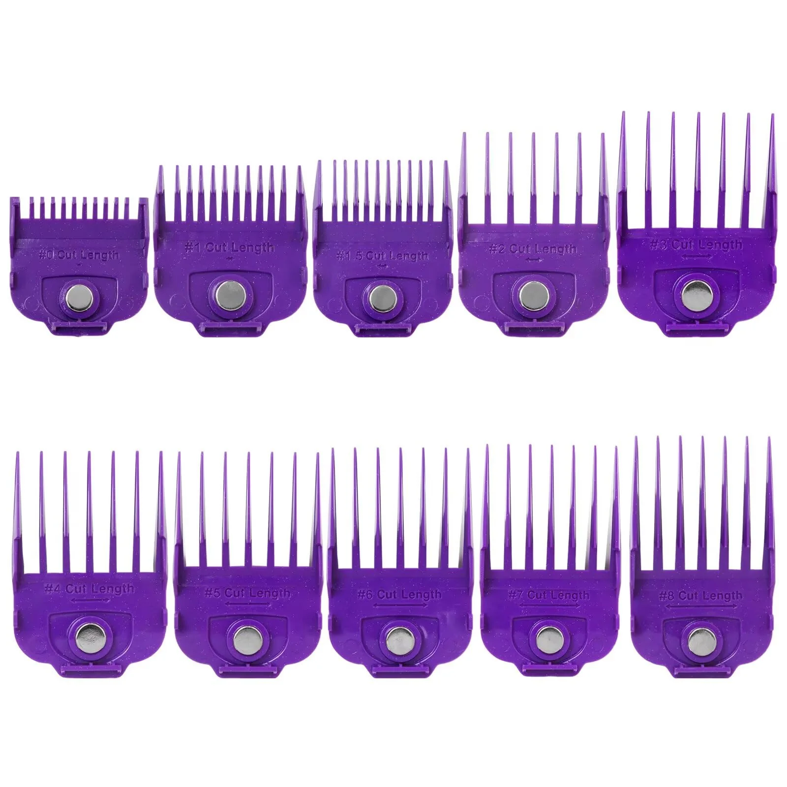 First-Class New 10-Pack 1 16 to 1 Magnetic Clipper Guards Guide Combs for Andis Fade Master Envy bgrc ultra edge pro clip clipper Modern