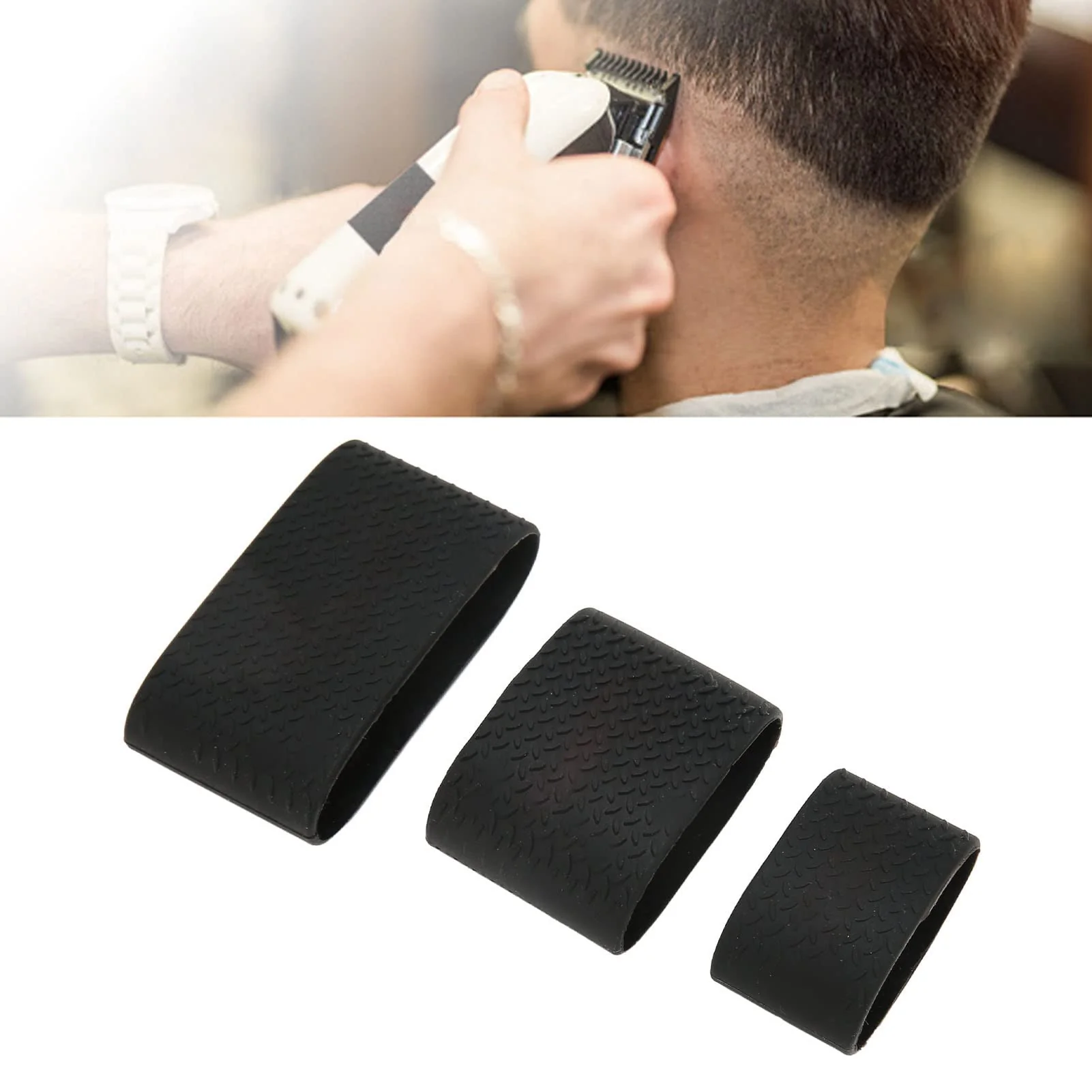 Flexible Electric Clipper Bands Universal Comfortable Grip Silicone Slip Heat Barber Sleeve Clipper Protective Sleeve for Hair Salon Top-Quality