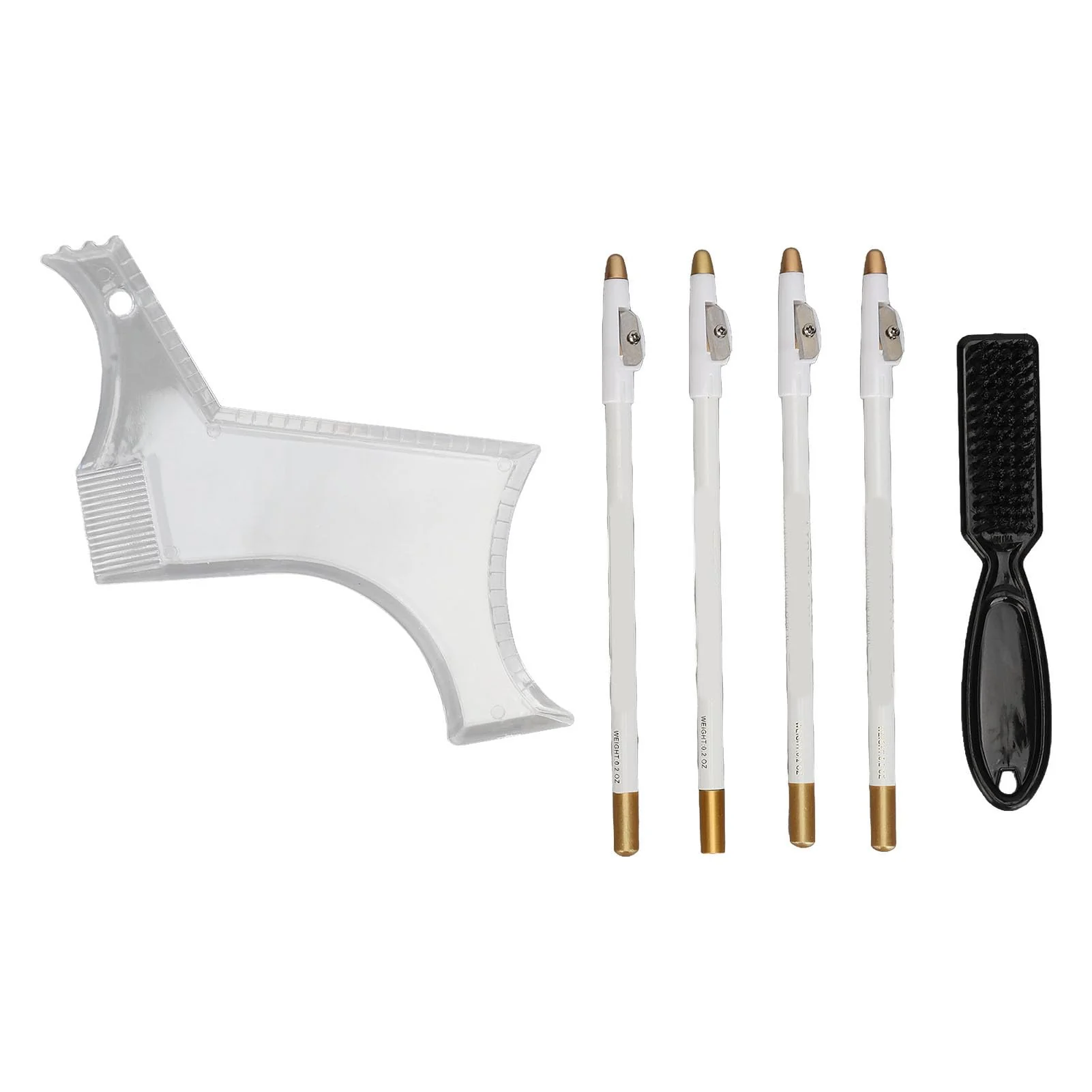 Eco-Friendly Beard Shaper Professional Beard Shaping Tools with 4pcs Barber Pencil Beard Template and Beard Brush Beard Shape up Tool for Line Up Edging Trusted