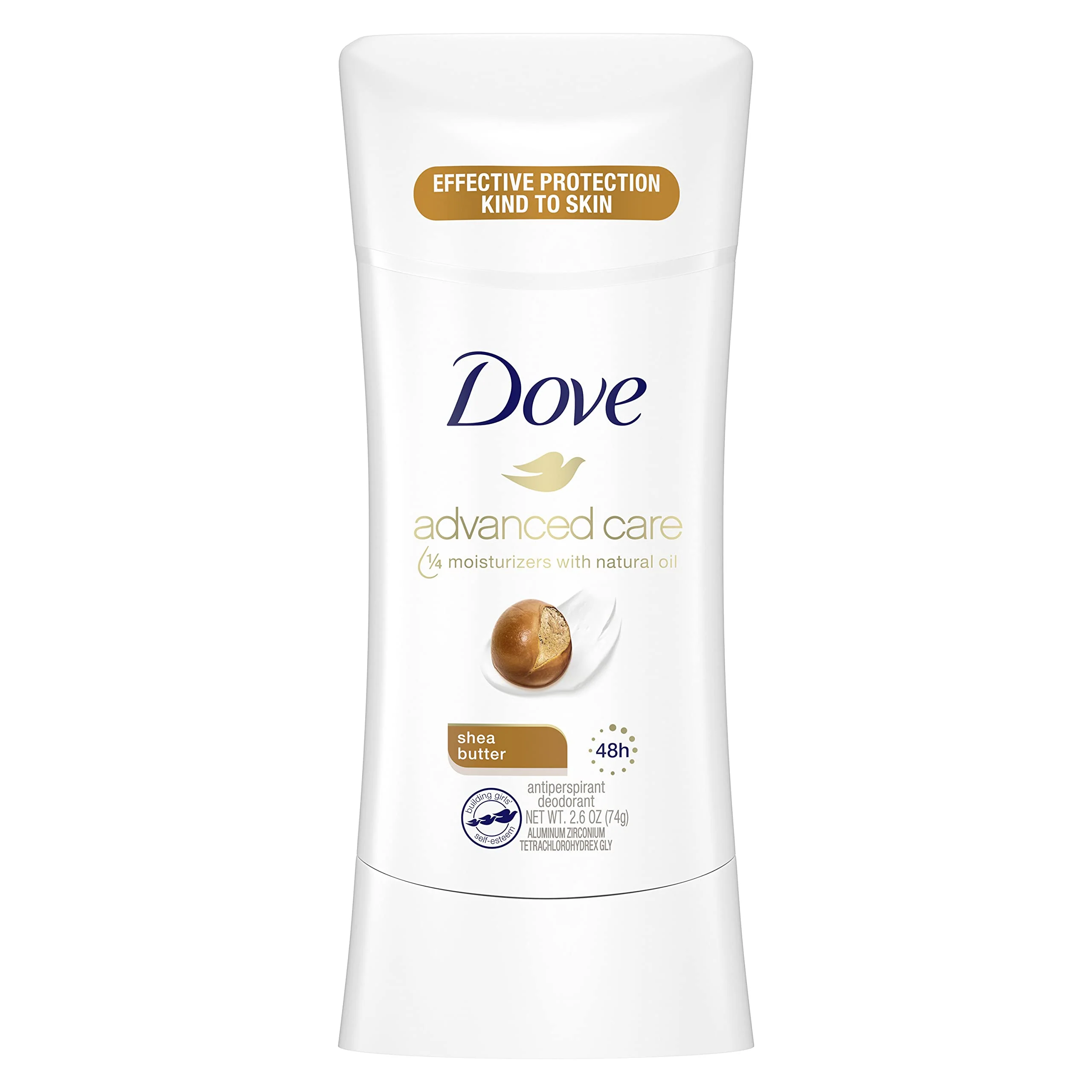 Practical Dove Advanced Care Antiperspirant Deodorant Stick for Women Shea Butter for 48 Hour Protection And Soft And Comfortable Underarms 2.6 oz Solid