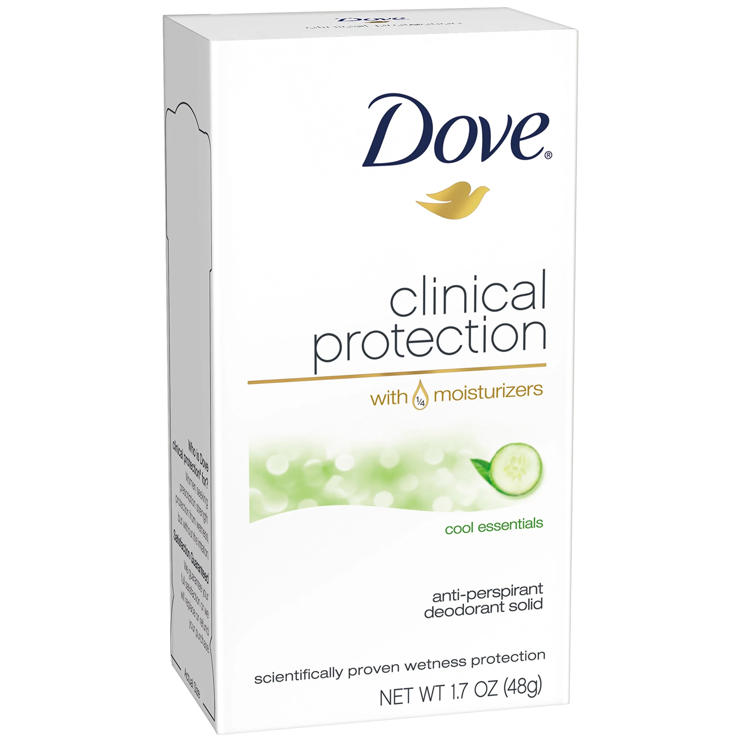 Trusted Dove Clinical Protection Antiperspirant Deodorant Cool Essentials 1.7 Ounce Pack of 2 World-Class