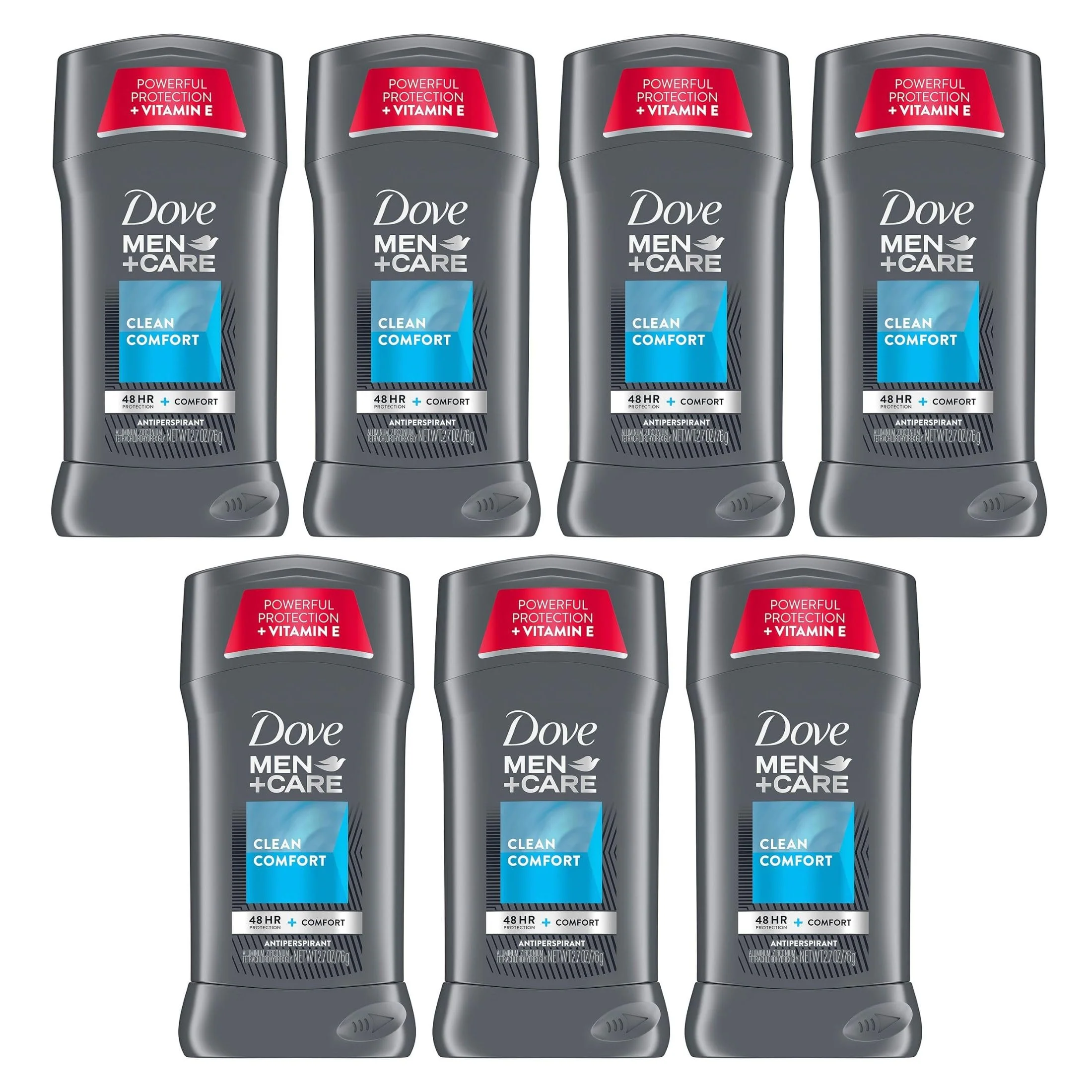 Breathable Dove Men Care Antiperspirant Deodorant Stick Clean Comfort 2.70 oz Pack of 7 Innovative