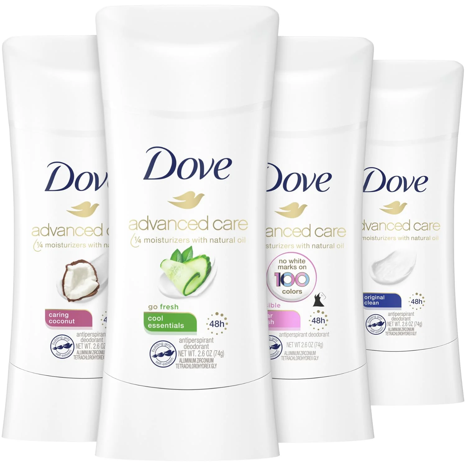 Breathable Dove Deodorant Set - Advanced Care Deodorant for Women Dove Antiperspirant Deodorant 48-Hour Effective Protection with Nourishing Oils for Soothing Flexible