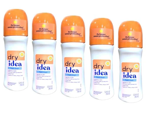 Prestigious Dry Idea Fresh Linen Roll-On Antiperspirant Deodorant Fresh Linen 3.25 Ounce Pack of 5 Effective
