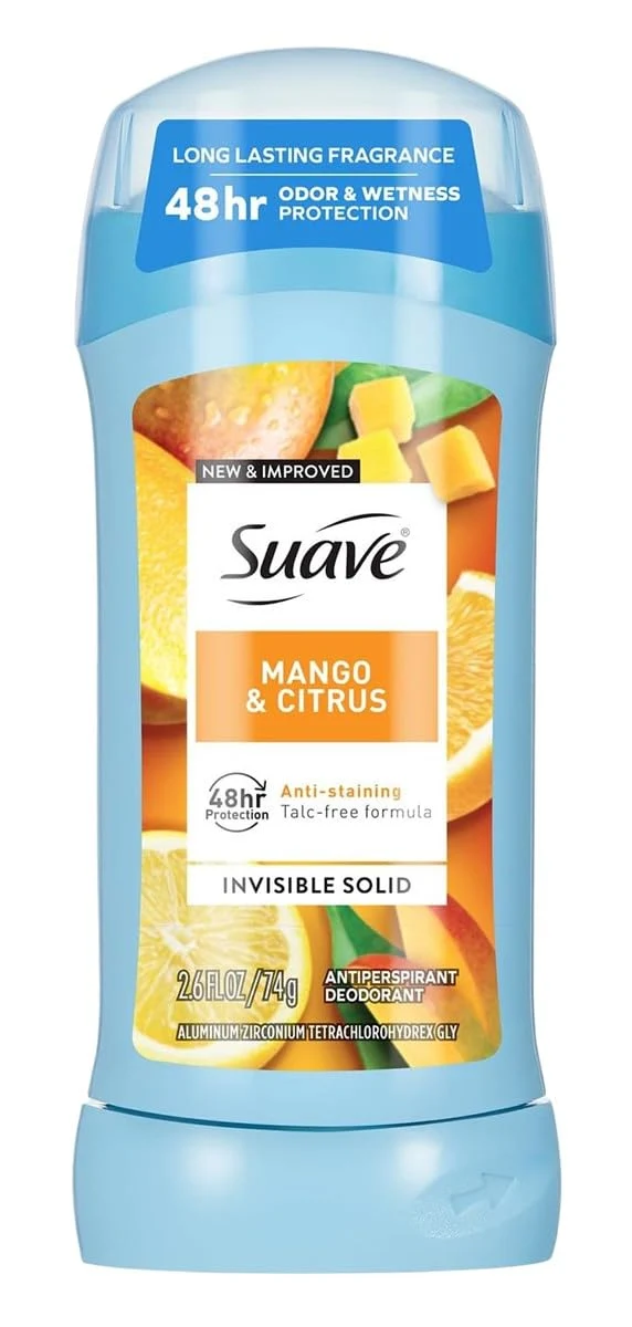 Original Mango and Citrus Invisible Solid Antiperspirant Deodorant Stick 2.6 Ounce Outstanding