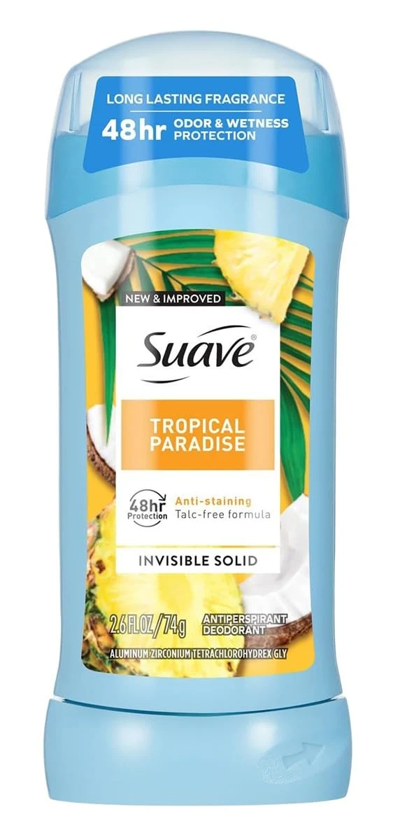 Secure Suave Antiperspirant Deodorant Tropical Paradise 2.6 Ounce Luxury