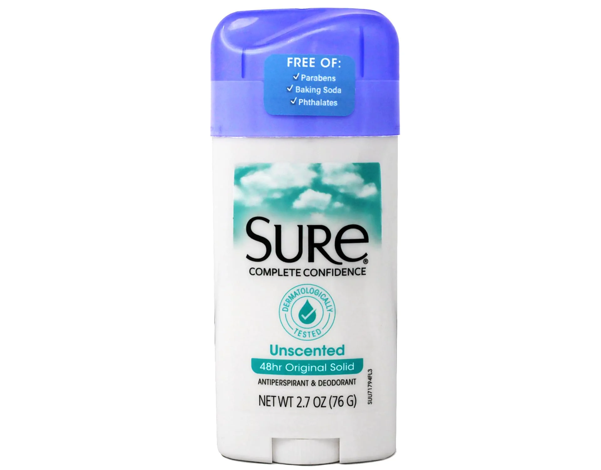 Sustainable Sure Solid Unscented Anti-Perspirant Deodorant 2.70 oz Pack Of 1 Soft
