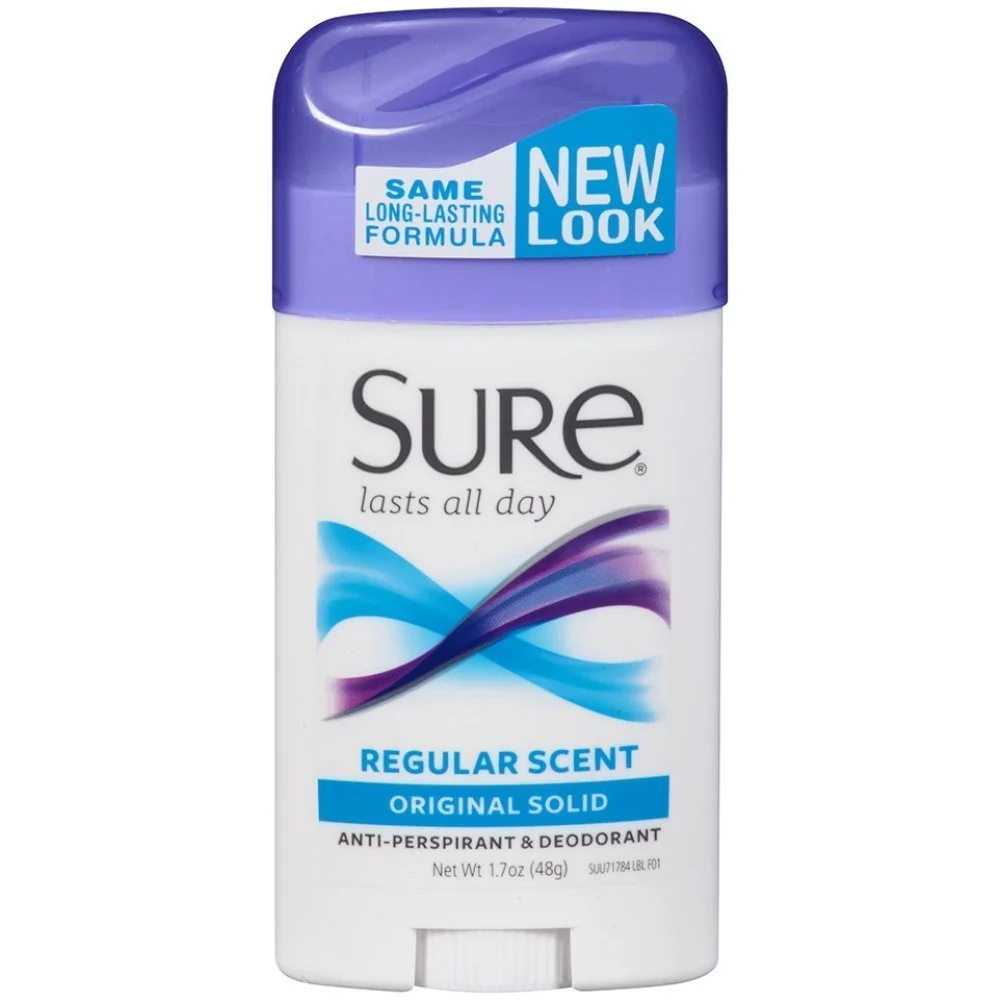 Effective Sure Wide Anti-Perspirant Deodorant Solid Regular Scent 1.70 oz First-Class
