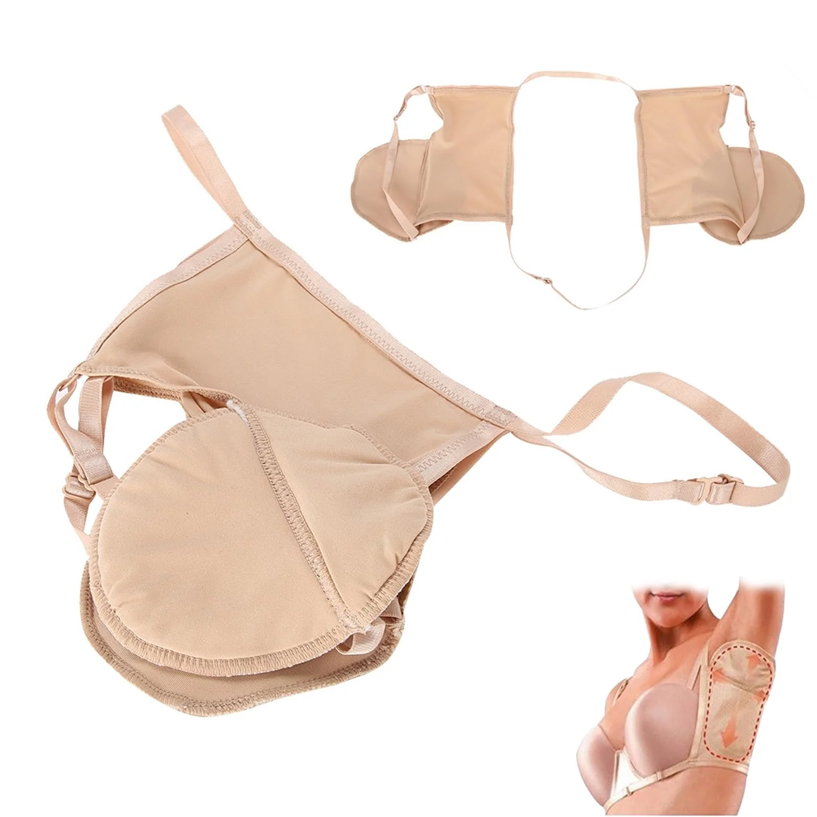 Exceptional Underarm Pad Reusable Cotton Underarm Sweat Pads Absorbent Armpit s for Women Carefully Designed