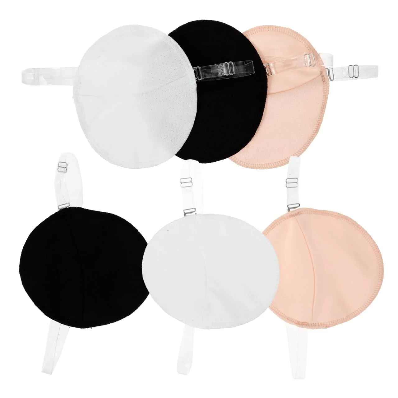 Fine FRCOLOR 3 Pairs Washable Underarm Sweat Pads Reusable Armpit Guard for Women Discreet Dress Shields for Summer Enhanced