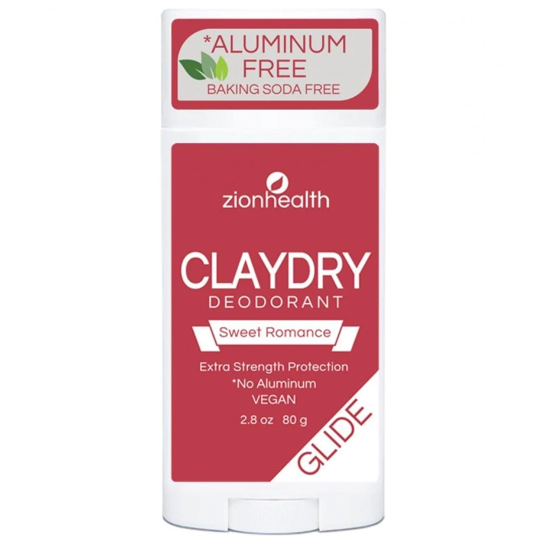 Premium Material Zion Health Glide ClayDry Deodorant Sweet Romance 2.8 oz 80 g Reusable