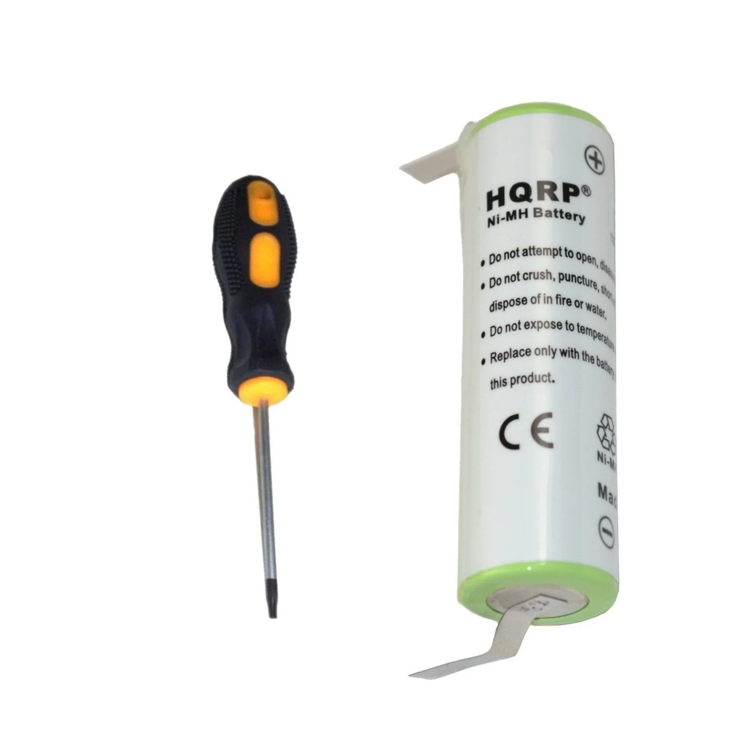 Optimized HQRP Battery Works with Philips Norelco T3000 T6000 T7000 T7500 T800 T860 G380 Razor Shaver 10336 4822-138-10336 49x14mm Plus Screwdriver Fast