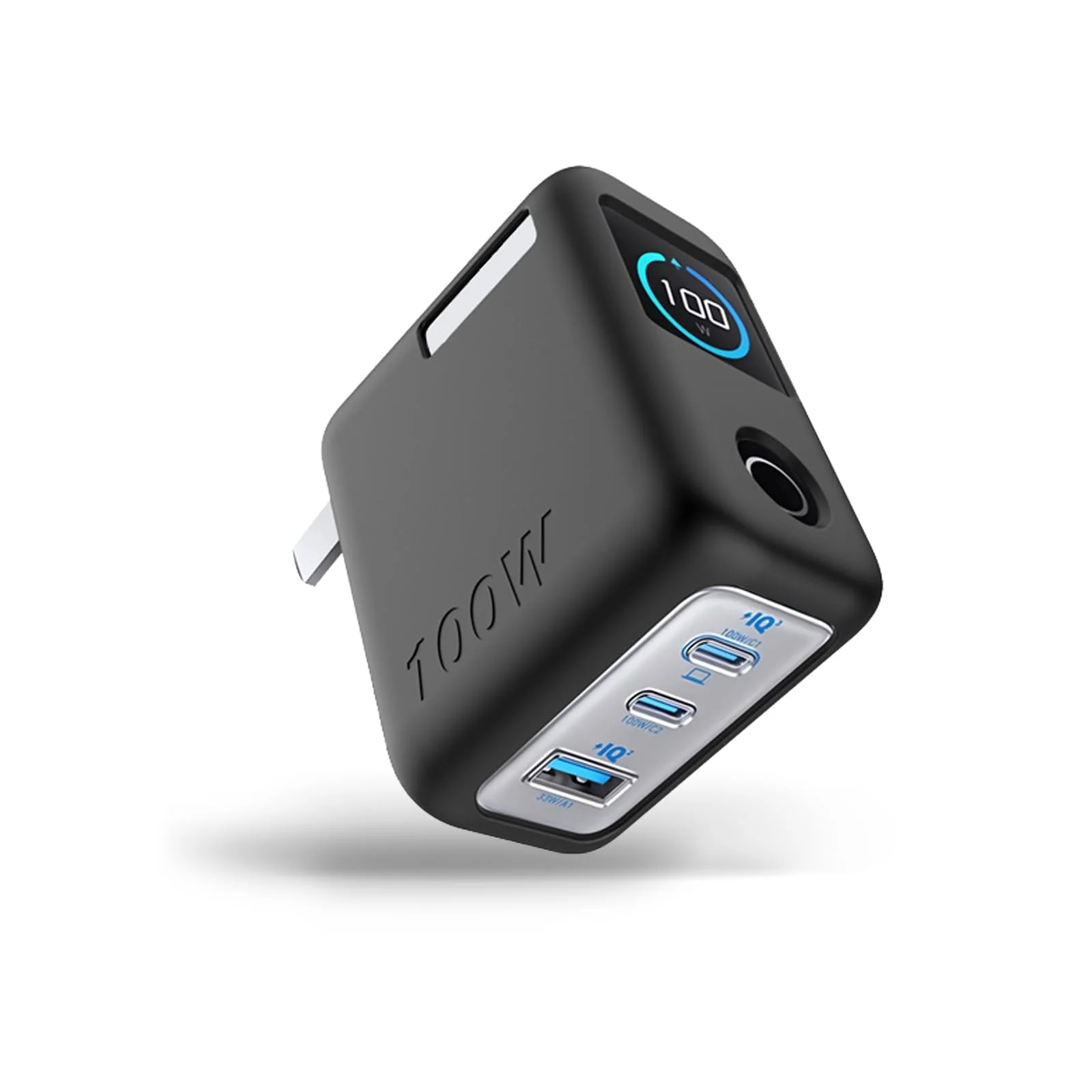 Comfortable for Anker 100W Charger Silicone Case Cover Shockproof Waterproof Dustproof Scratch-Resistant Chargeable Without Removal Black Verified