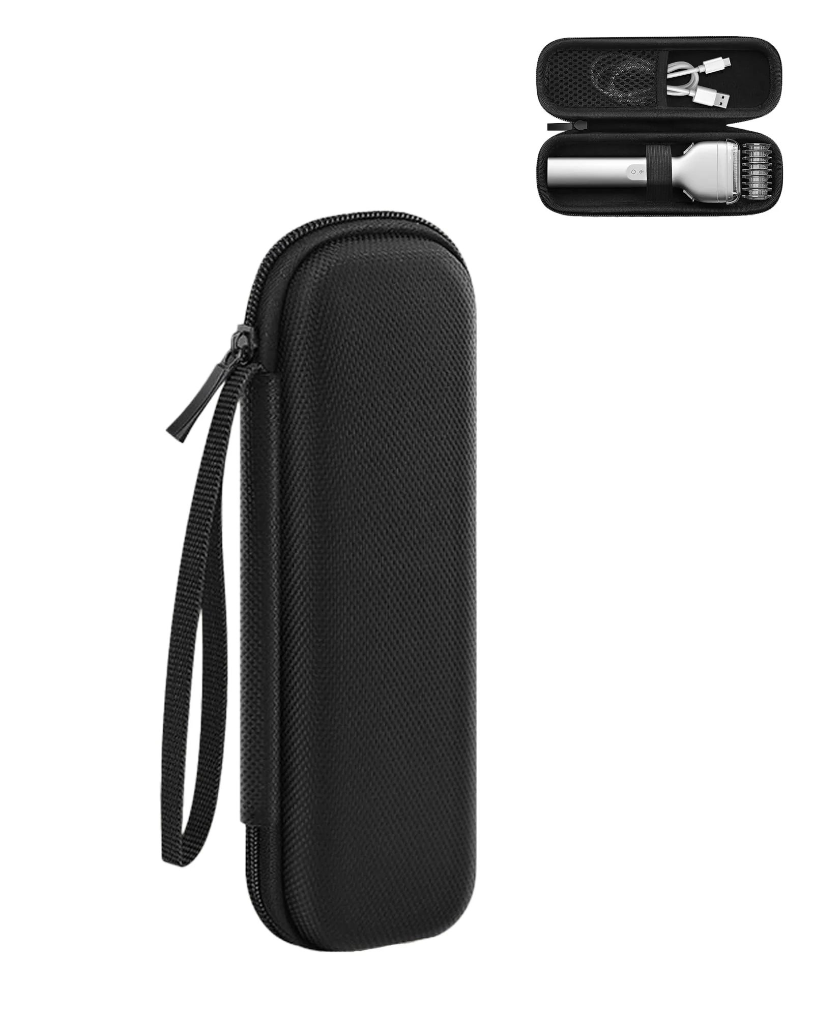 Breathable Storage Bag for Laifen T1 Pro Shaver Storage Bag 360 Protective Bag Carrying Case with Water-Resistant Black. Innovative