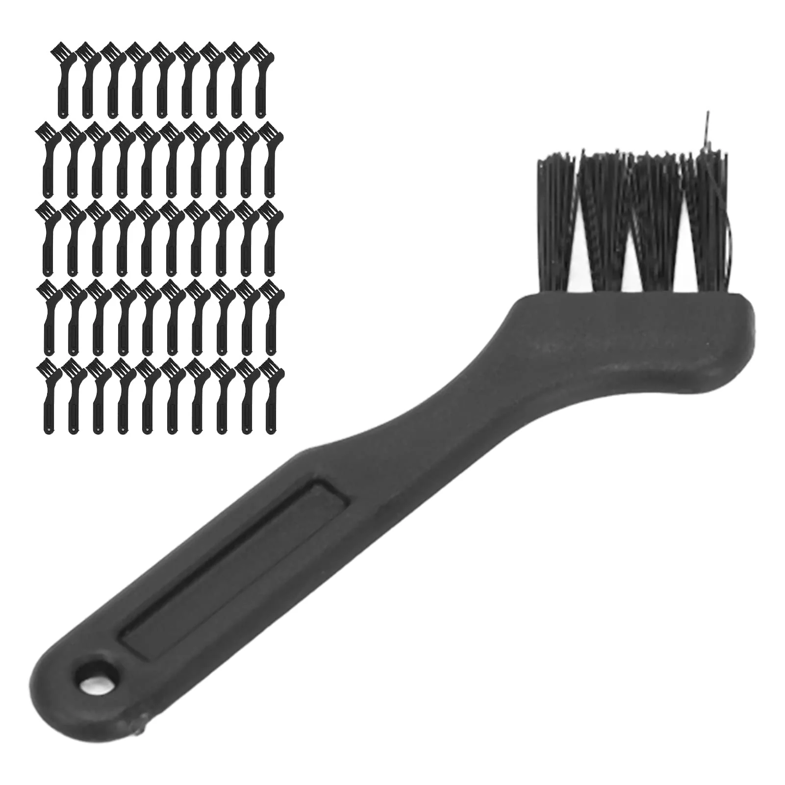 Secure Mini Shaver Cleaning Brush 50pcs Electric Shaver Cleaning Brush Hair Remover for Computer Keyboard Home Appliances Small Crevice Brush Natural