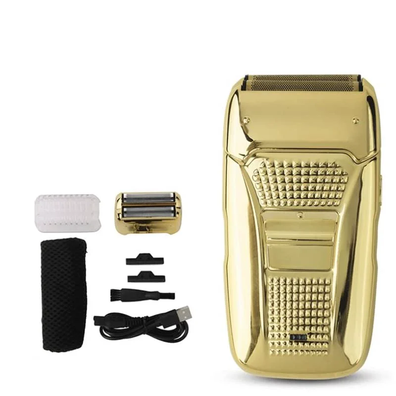 Exceptional BJFSEAFN Electric Shaver Hair Cleaning Razor Beard Foil Shaving Machine Finishing Tool for Men Gold Healthy