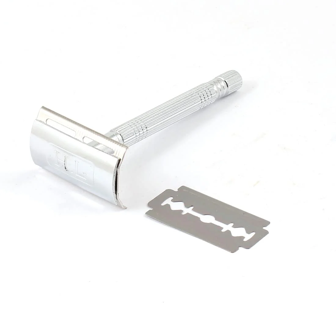 High-Performance Ruilogod Cleanning Tool Silver Tone Metal Manual Shaver w Double Edge Blade id 0f1 450 edd 6de 94c Original Design