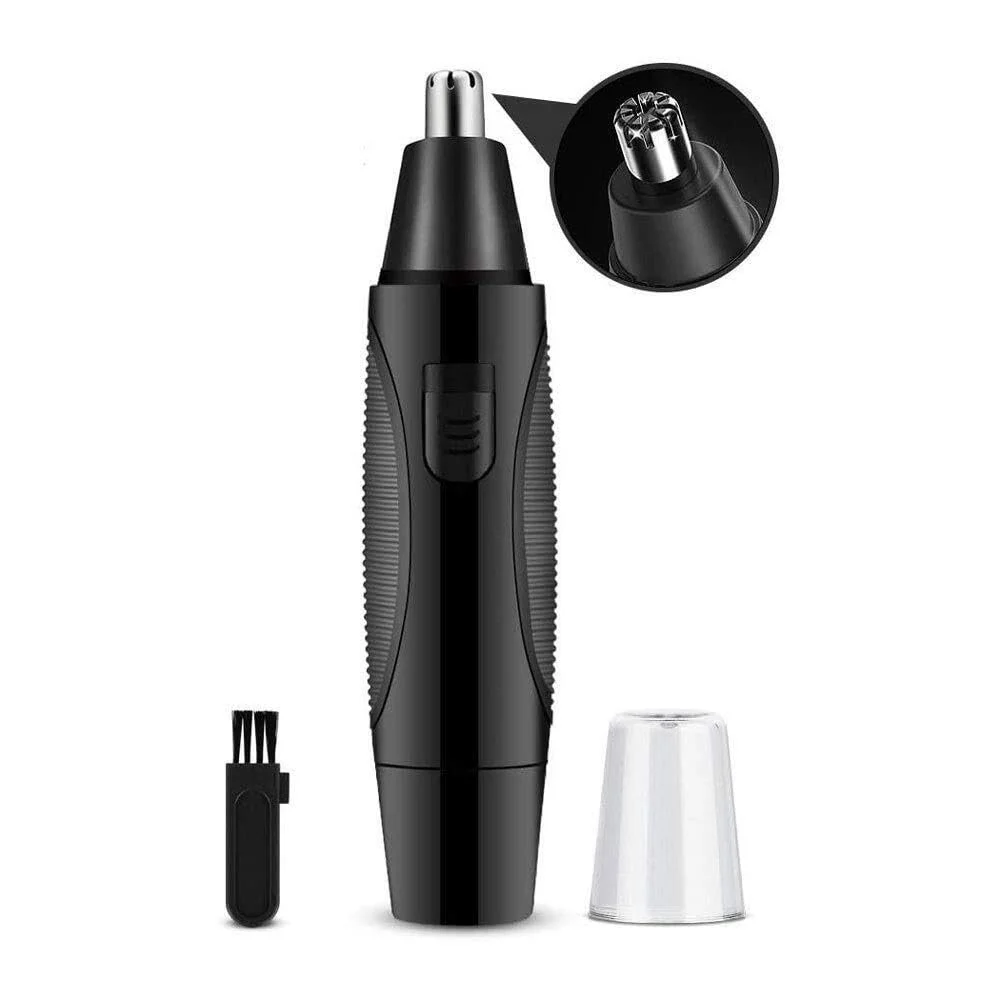 Innovative LEONYS Ear Nose Brow Trimmer Clipper - Painless Trimmer for Men Women Battery Operated Nose Hair Trimmer Kit Black Secure