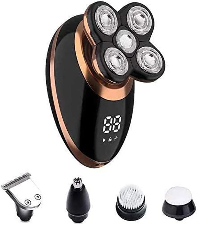 Original Design aiqiua Electric Razor for Men- 5 in 1 Shavers for Men- Shaver Grooming Kit- Multifunctional Electric Shavers- Wet Dry RazorEasy to Operate and Store Green