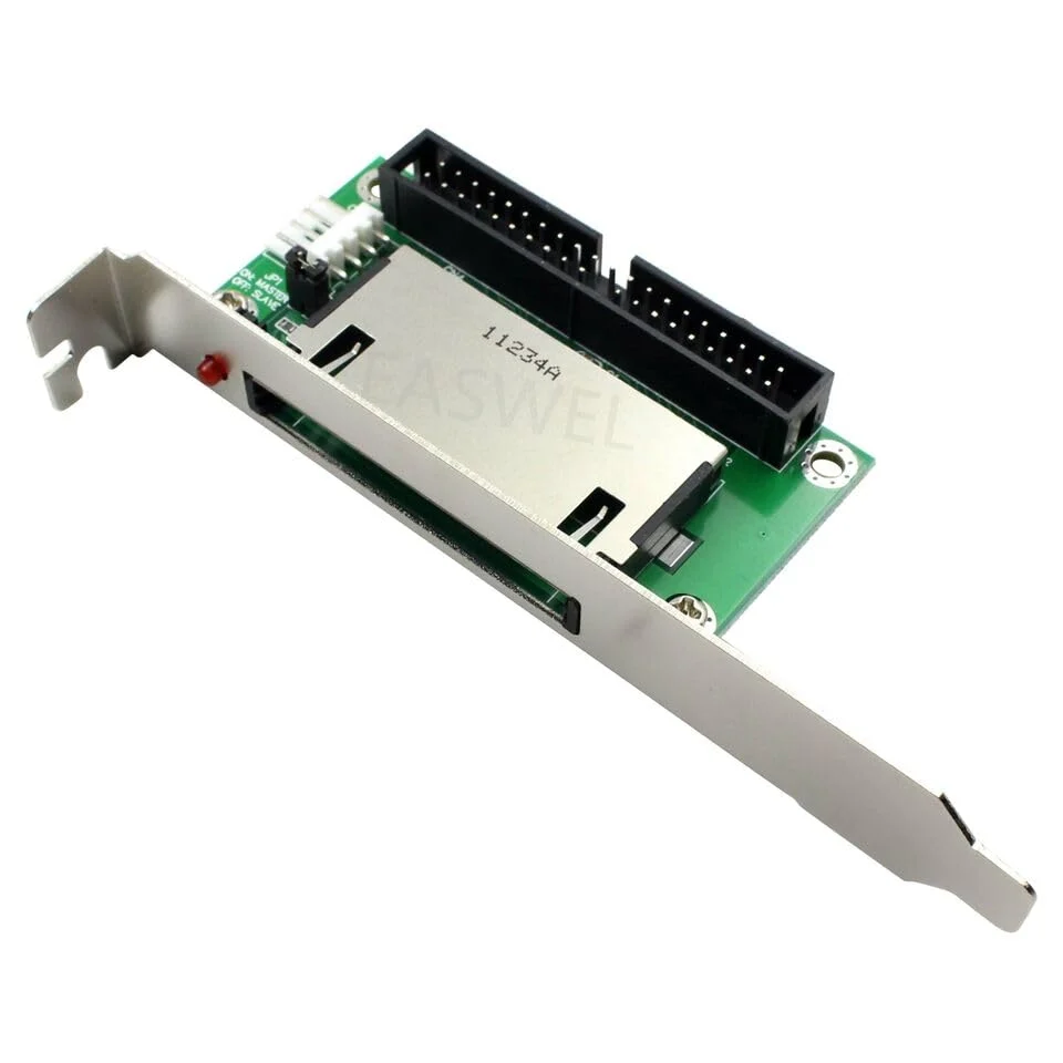 Flexible Back Panel 40-Pin Compact Flash Converter Adapter PCI Bracket CF To IDE Bootable Healthy