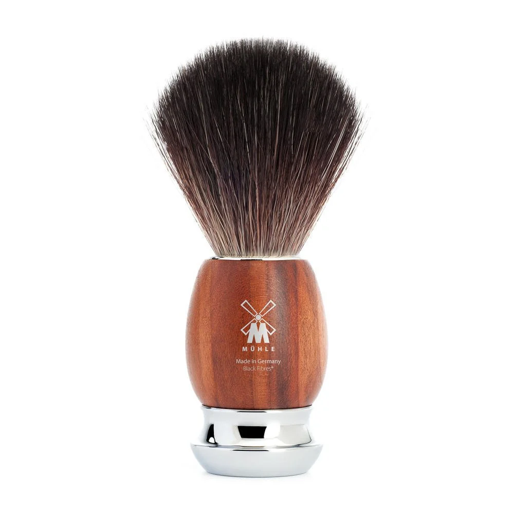 Expertly Made MÜHLE VIVO Black Fibre Shaving Brush - Creates Rich Lather of Soap or Cream Fashionable