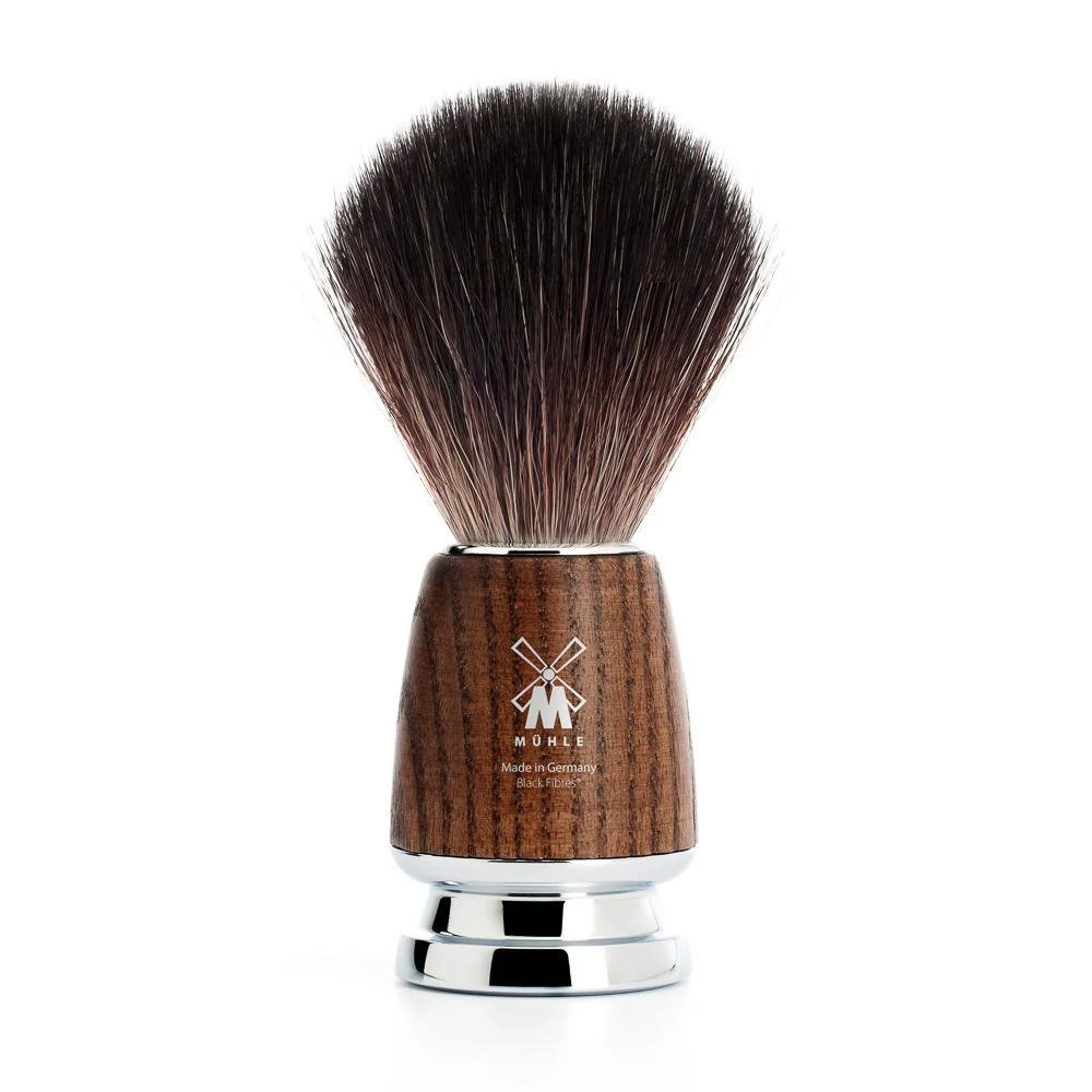 Traditional MÜHLE RYTMO Black Fiber Luxury Shaving Brush - with Soaps and Creams Specialty