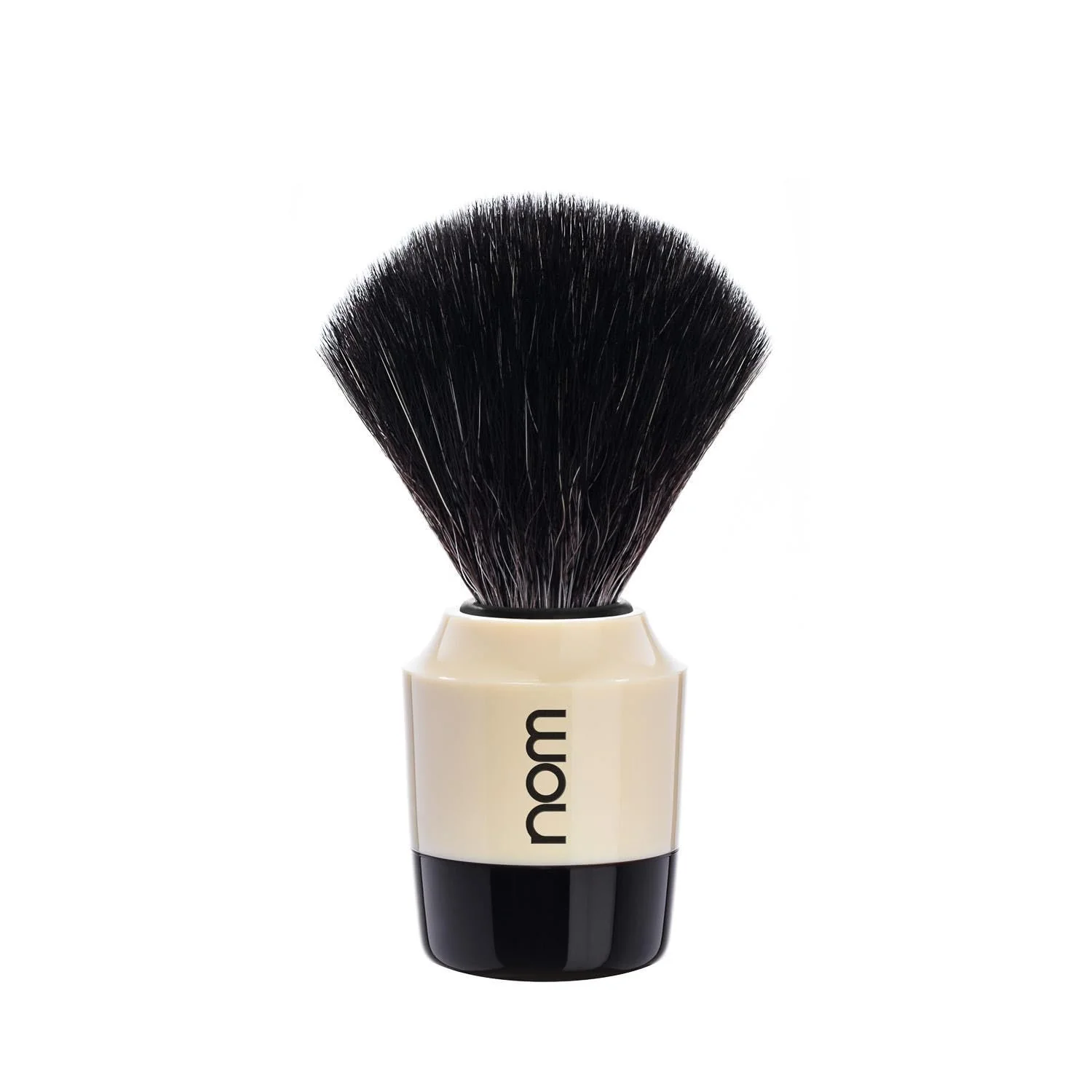 Next-Generation NOM Marten shaving brush - Vegan Shave Brush for Shaving soaps and creams - sustainable eco-friendly and reusable - exfoliating shaving brush - Cream World-Class
