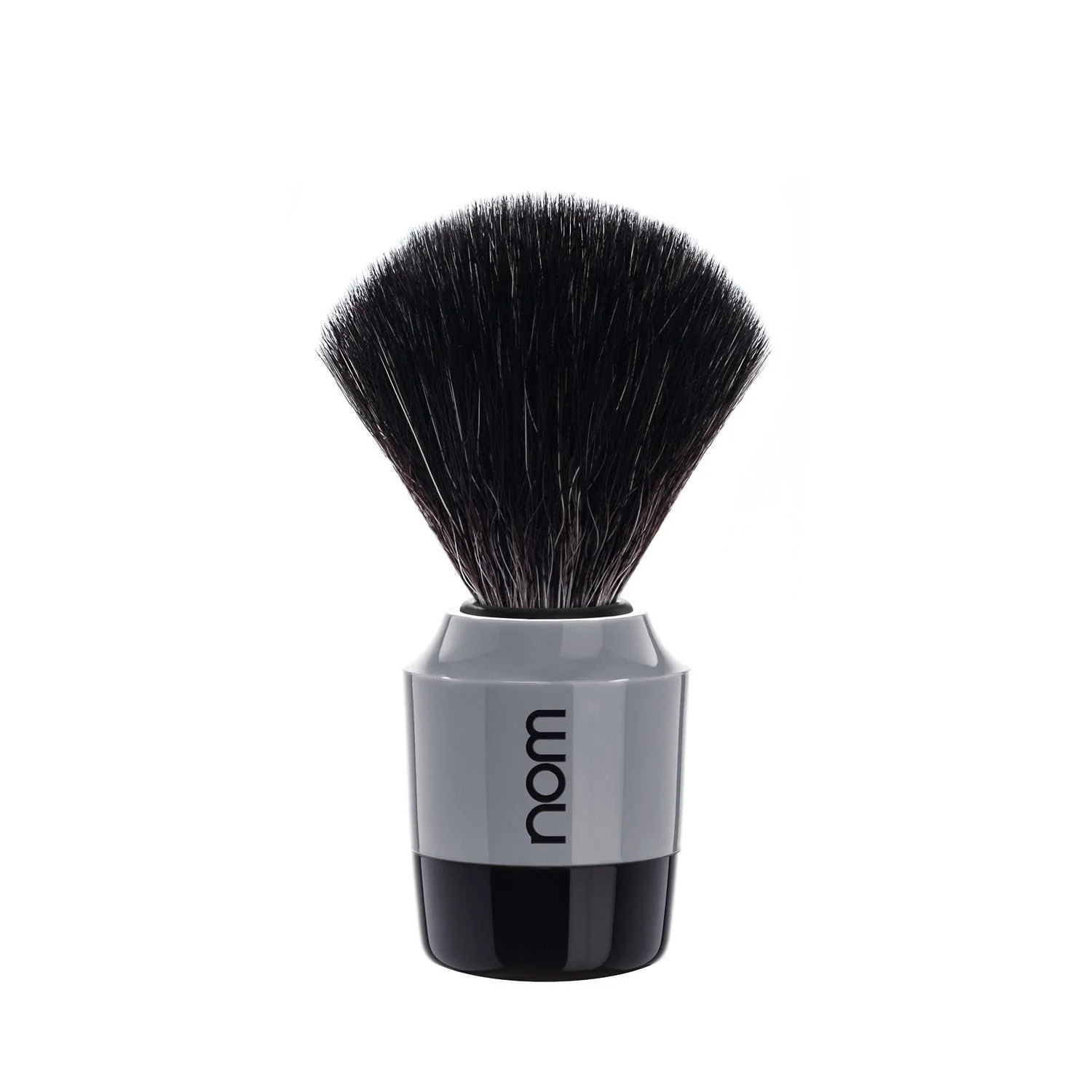 Unique NOM Marten shaving brush - Vegan Shave Brush for Shaving soaps and creams - sustainable eco-friendly and reusable - exfoliating shaving brush - Grey High-Quality