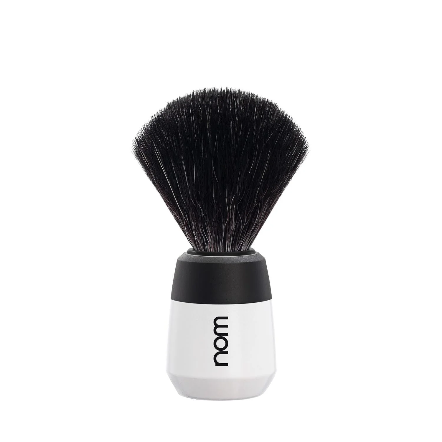 Easy-to-Use NOM Max Shaving Brush - Vegan Shave Brush for Shaving soaps and creams - sustainable eco-friendly and reusable - Exfoliating Shaving Brush - White Exceptional