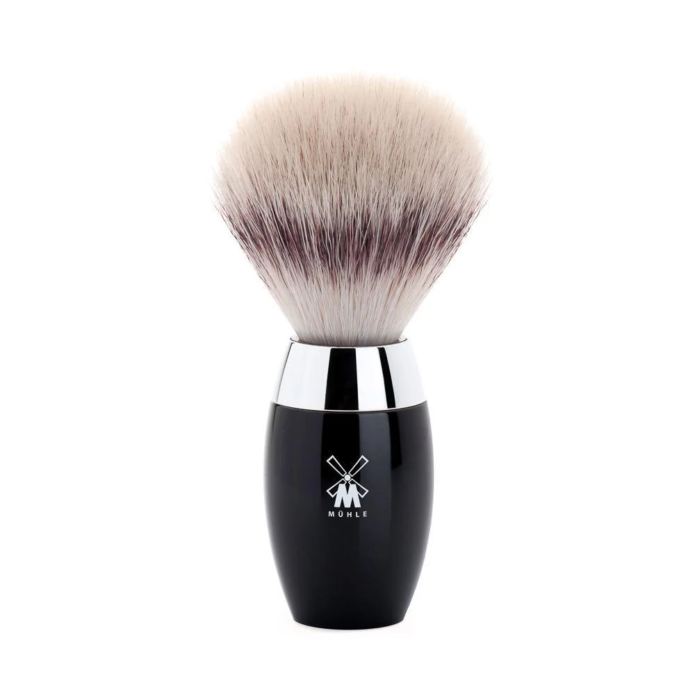Specialty MÜHLE KOSMO Black Silvertip Fiber Shaving Brush - Synthetic Luxury Shave Brush for Men Rich Lather Fashionable