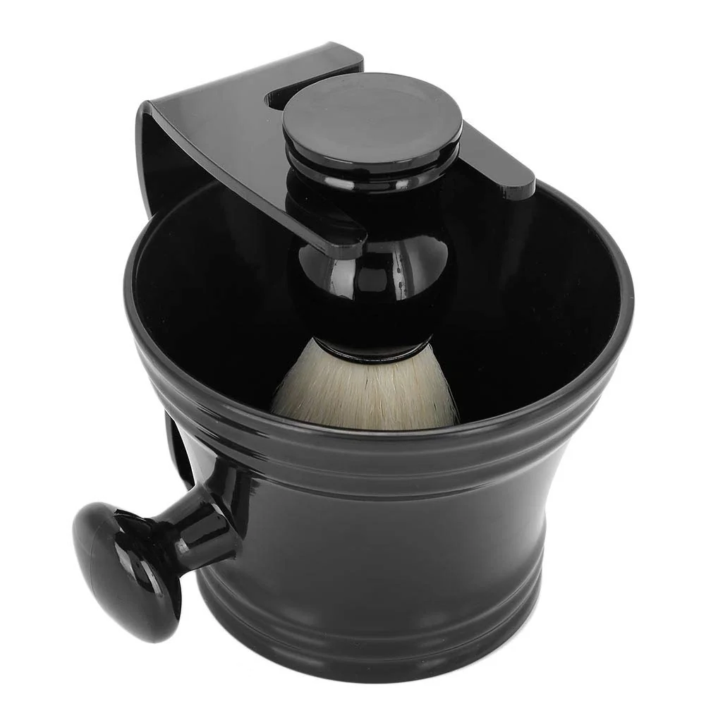 Sophisticated Shaving Brush Set 3 in 1 Shaving Kit for Men Hair Beard Brush with Stand Shaver Holder and Shaving Bowl Men's Shaving Brush And Bowl Mug for Father High-Performance