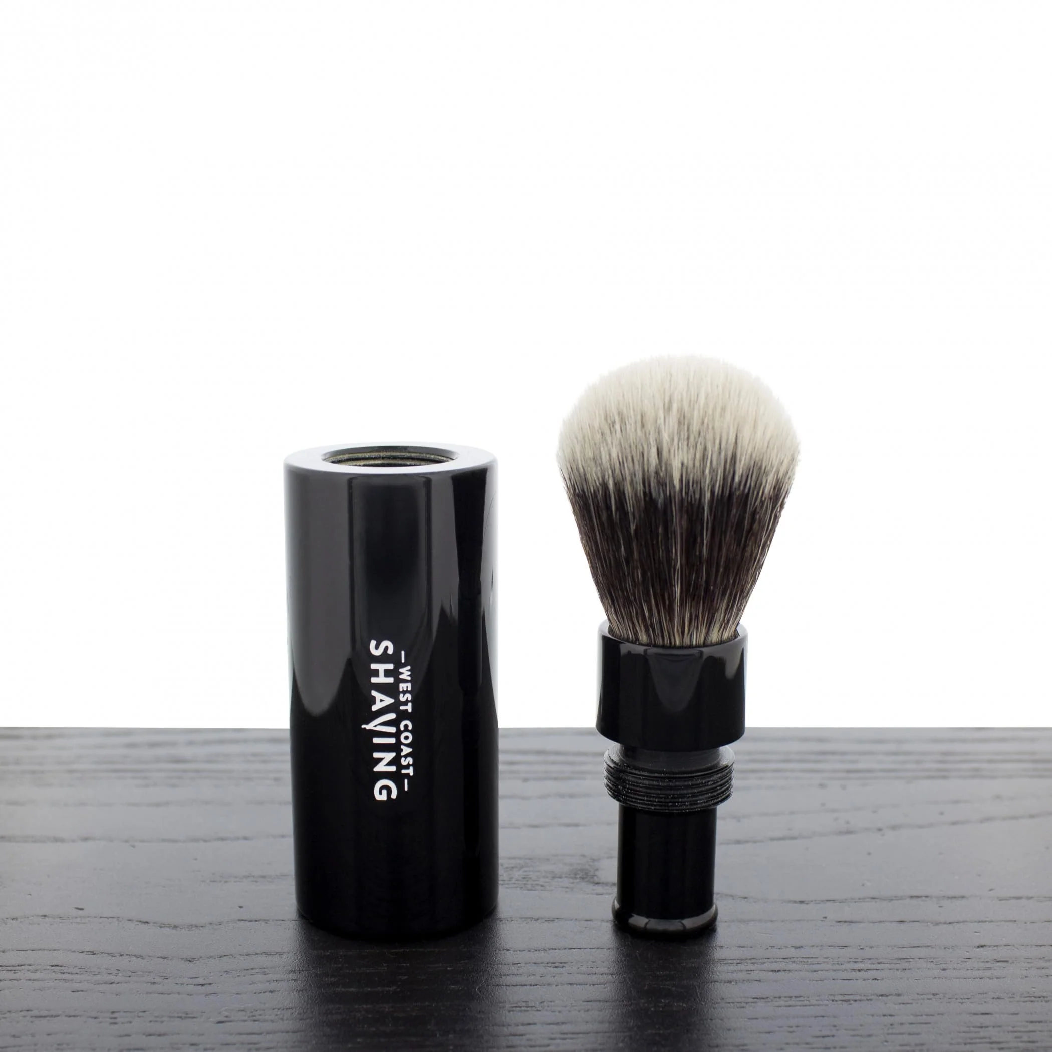 Green West Coast Shaving Traditional Travel Shaving Brush Minimalist