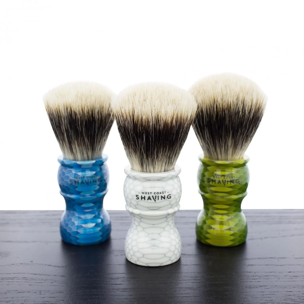 Verified West Coast Shaving Finest Badger Shaving Brushes Honeycomb 26mm Green 26mm Relaxed