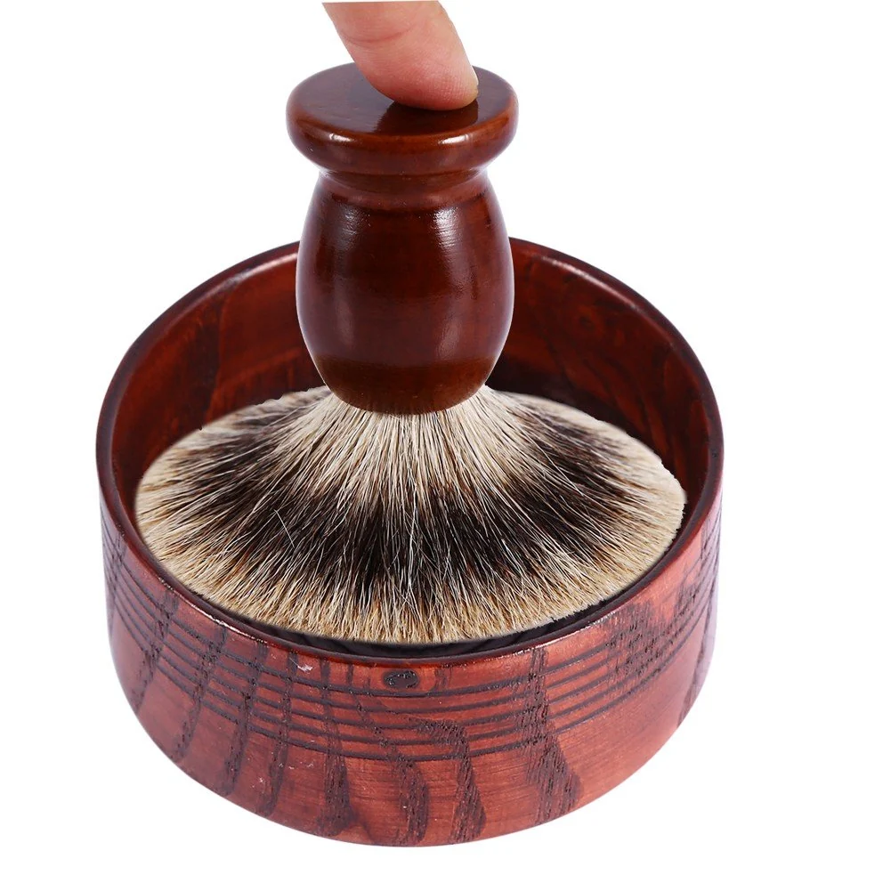 Dependable Xinwoer Shaving Soap Bowl Durable Soap Bowl Wooden for Travel Daily Use Quality