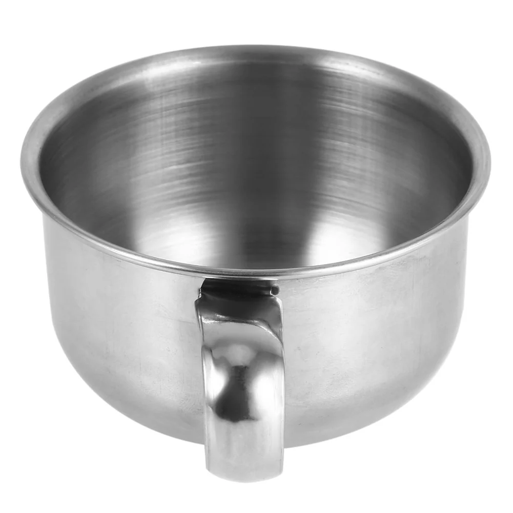 Carefully Designed Yosoo Stainless Steel Shaving Soap Mug Bowl Cup Stylish with Convenient Handle for Traditional Shaving Men Shaving Bowl Stainless Steel Shaving Mug Genuine