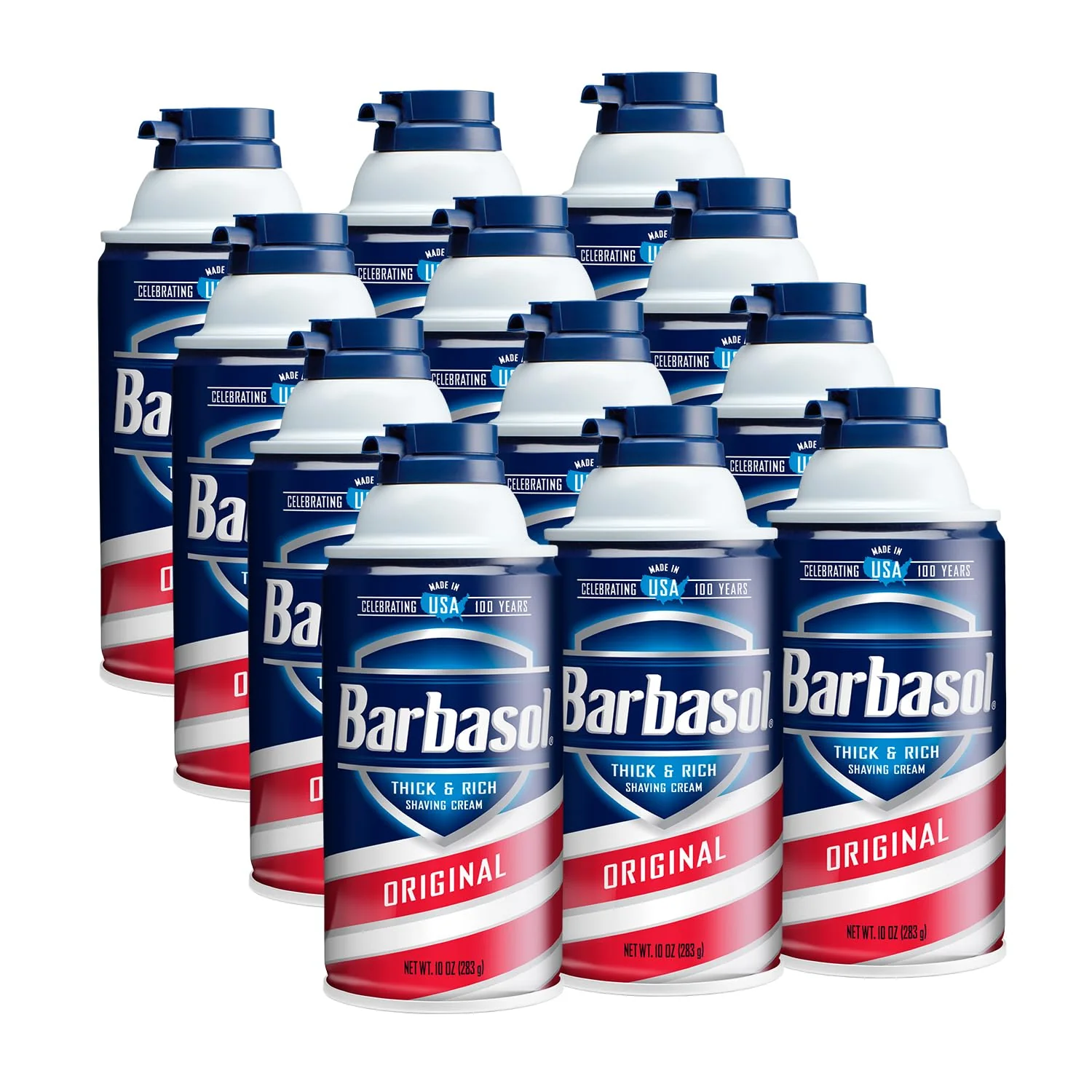 First-Class Barbasol Thick Rich Shaving Cream - Shaving Foam for All Skin Types Thick Instant Lather Protects Skin Non-Greasy USA Made Fresh Scent Contemporary