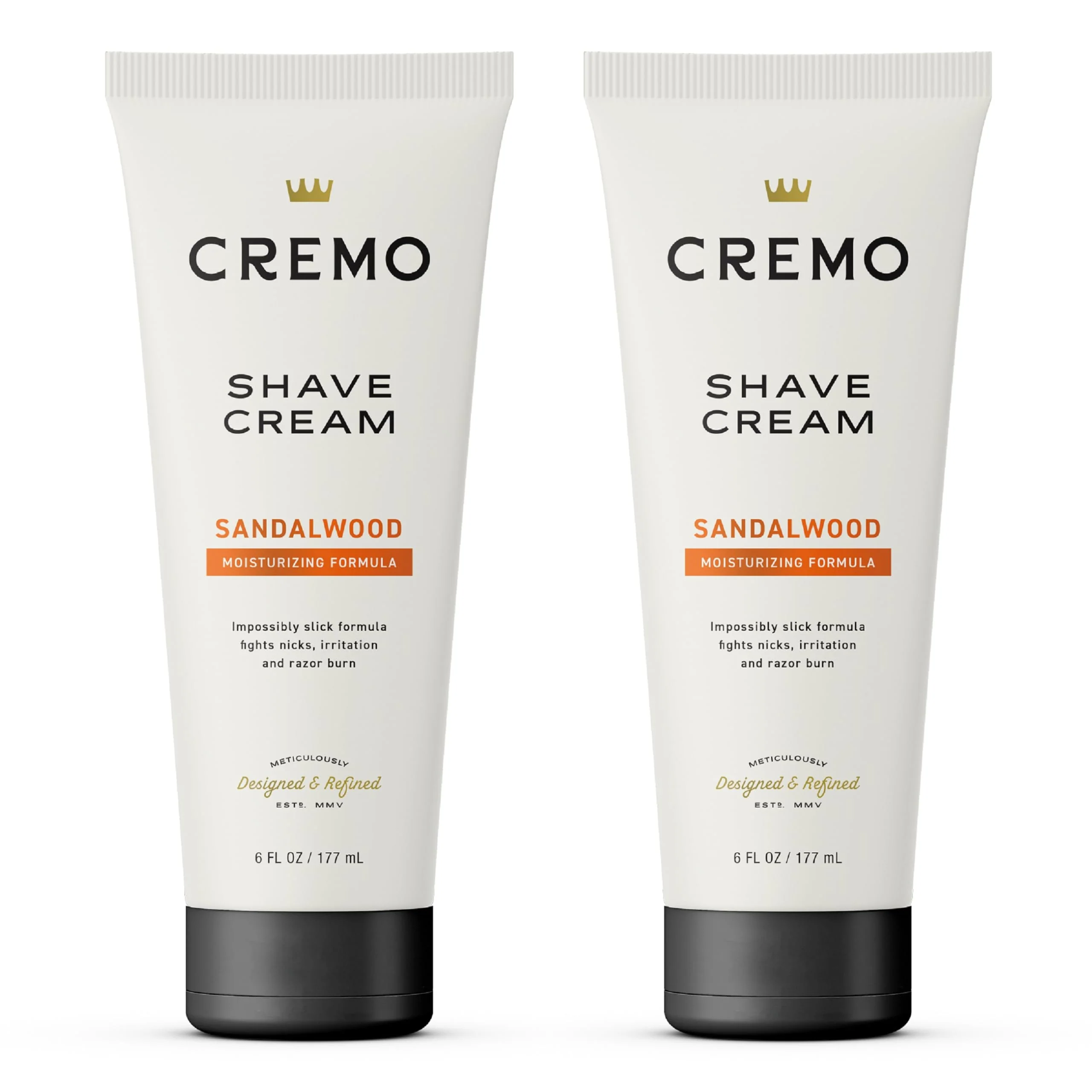 Convenient Cremo Barber Grade Sandalwood Shave Cream Astonishingly Superior Ultra-Slick Shaving Cream Fights Nicks Cuts And Razor Burn 6 Fl Oz 2 Pack Fashionable