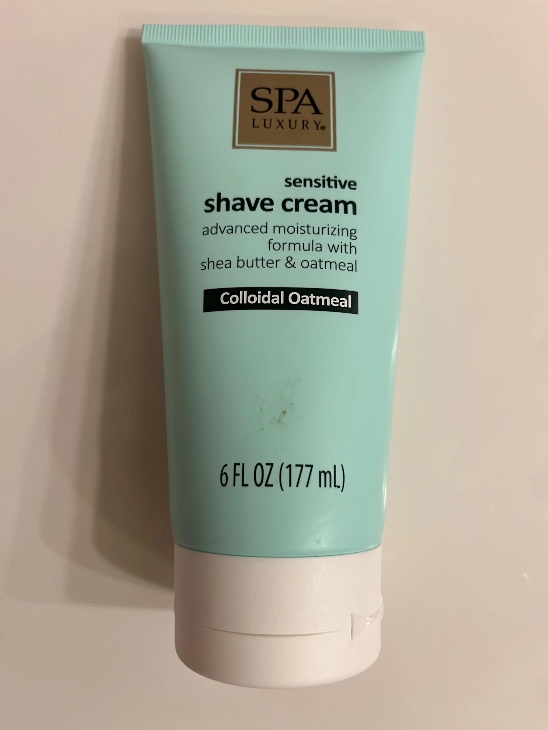 Recyclable Spa Luxury Sensitive Shave Cream with Colloidal Oatmeal and Shea Butter Advanced Moisturizing Formula 6 fl oz Reliable