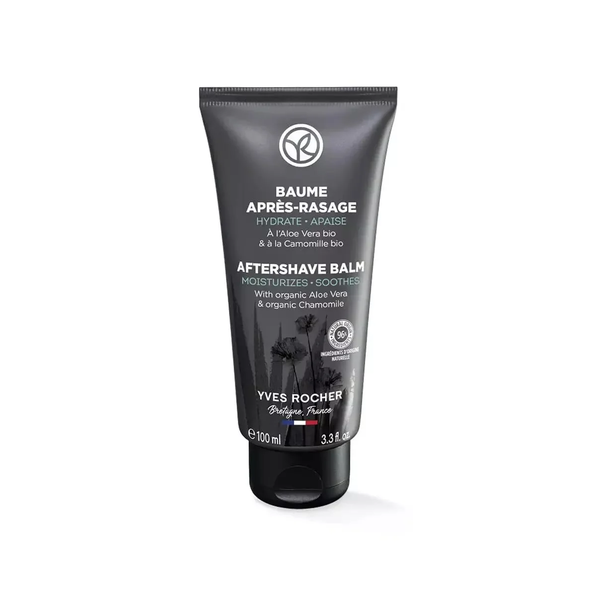 Recyclable Yves Rocher Face and Beard Care Anti-Irritations Softening Balm Men 100 ml 3.3 ml.oz Minimalist