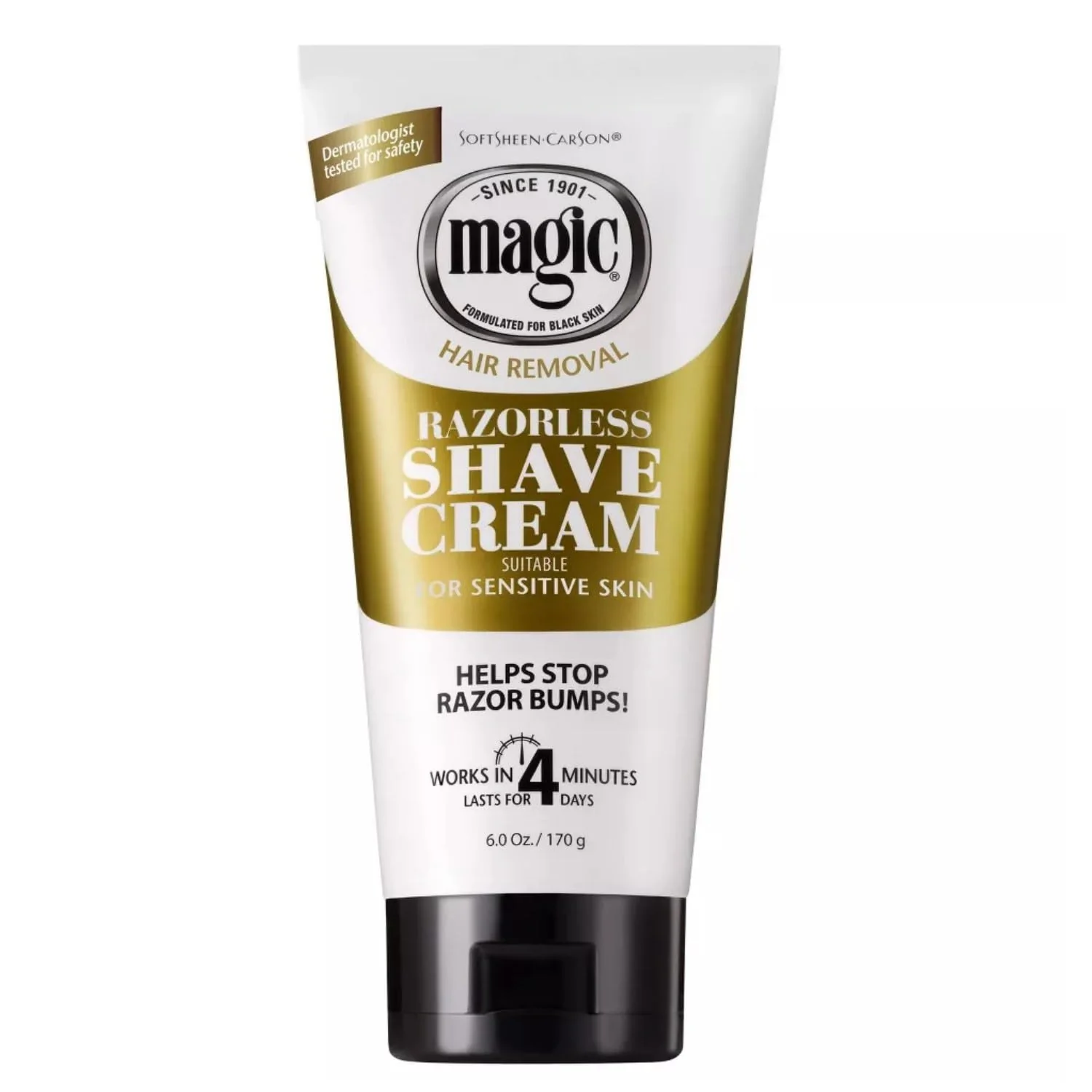 Original SoftSheen-Carson Razorless Cream Shave Bald Smooth Head Maintenance 6 Oz 2 pack High-Quality