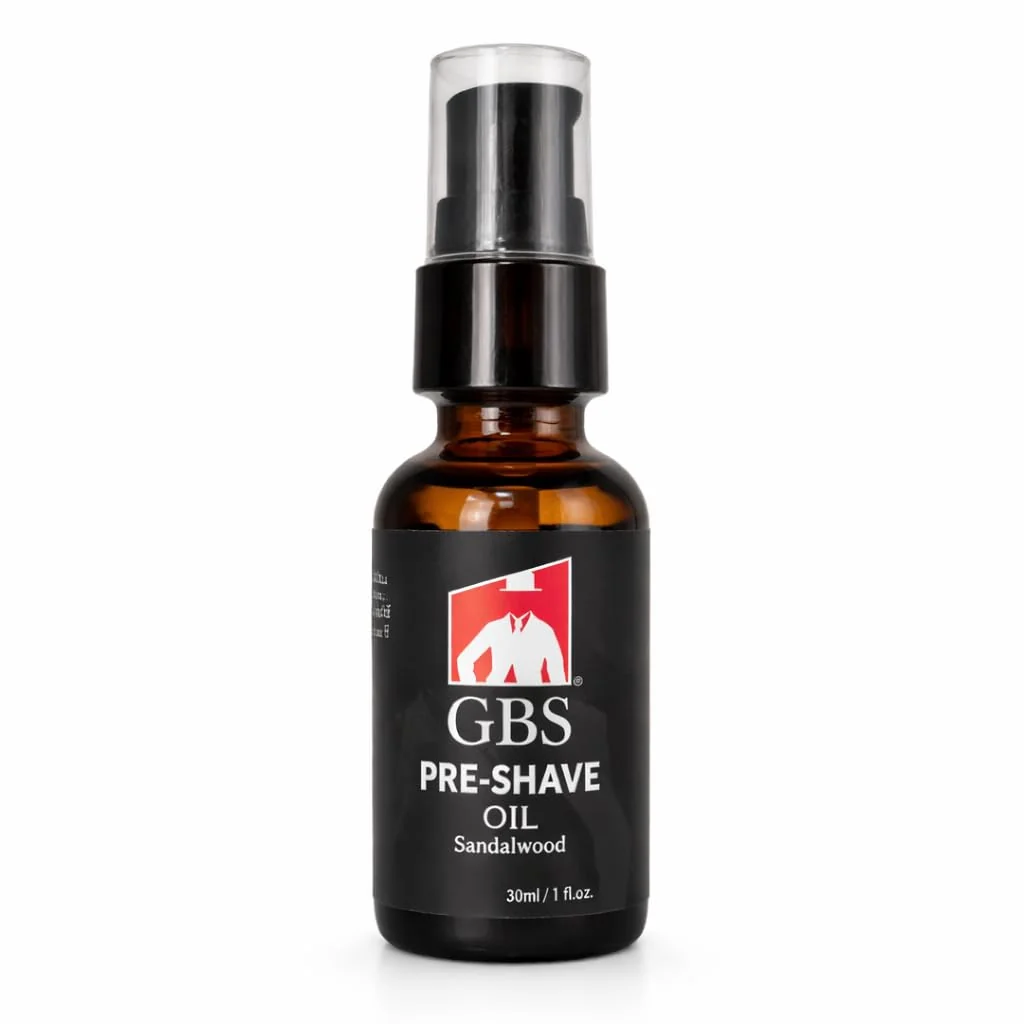 Professional G.B.S Pre-Shave Oil for Sensitive Skin Sandalwood 1-Oz 3 Selected