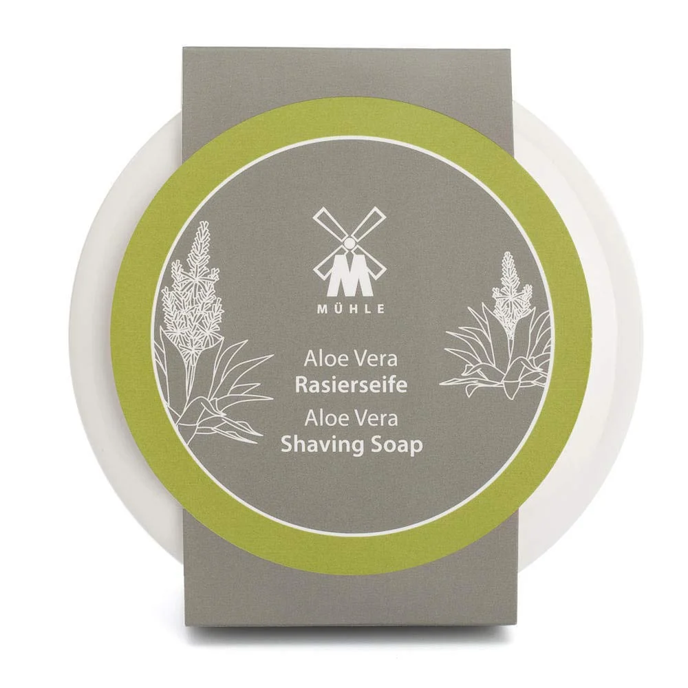 Secure MÜHLE SHAVE CARE Porcelain Dish incl. Aloe Vera Shaving Soap 65g Advanced
