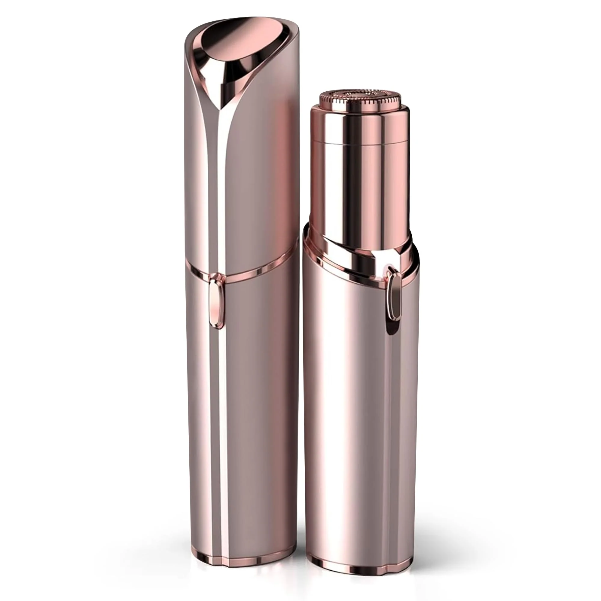 Excellent Facial Hair Remover for Women - as Seen on TV Painless Face Shaver - Electric Hair Removal Device for Face Lips Peach Fuzz with Light Rose Gold Specialty