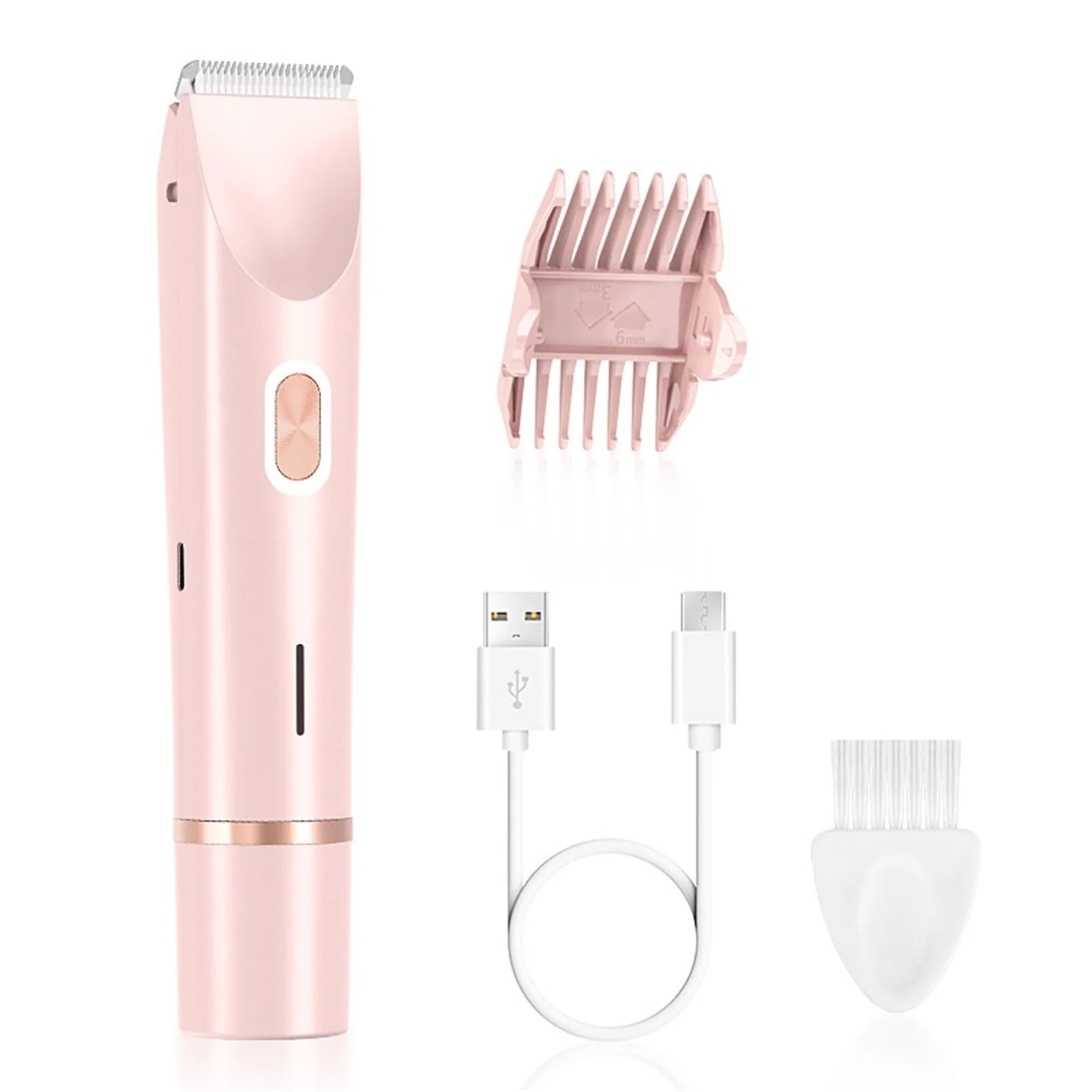 Selected WBRSybUS Dual Head Shaver Women 2-in-1 Electric Shaver Trimmer Waterproof Rechargeable Suitable for Women's Body Hair Grooming Bikini Line Organic