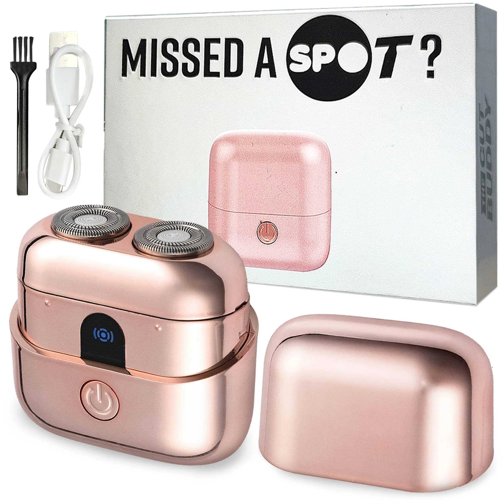 Fine The Cut Buddy The SPOT Electric Shaver for Women Wet Dry Bikini Razor Cordless Hair Removal for Legs Face 1 Unit Rose Gold - Metallic Optimized